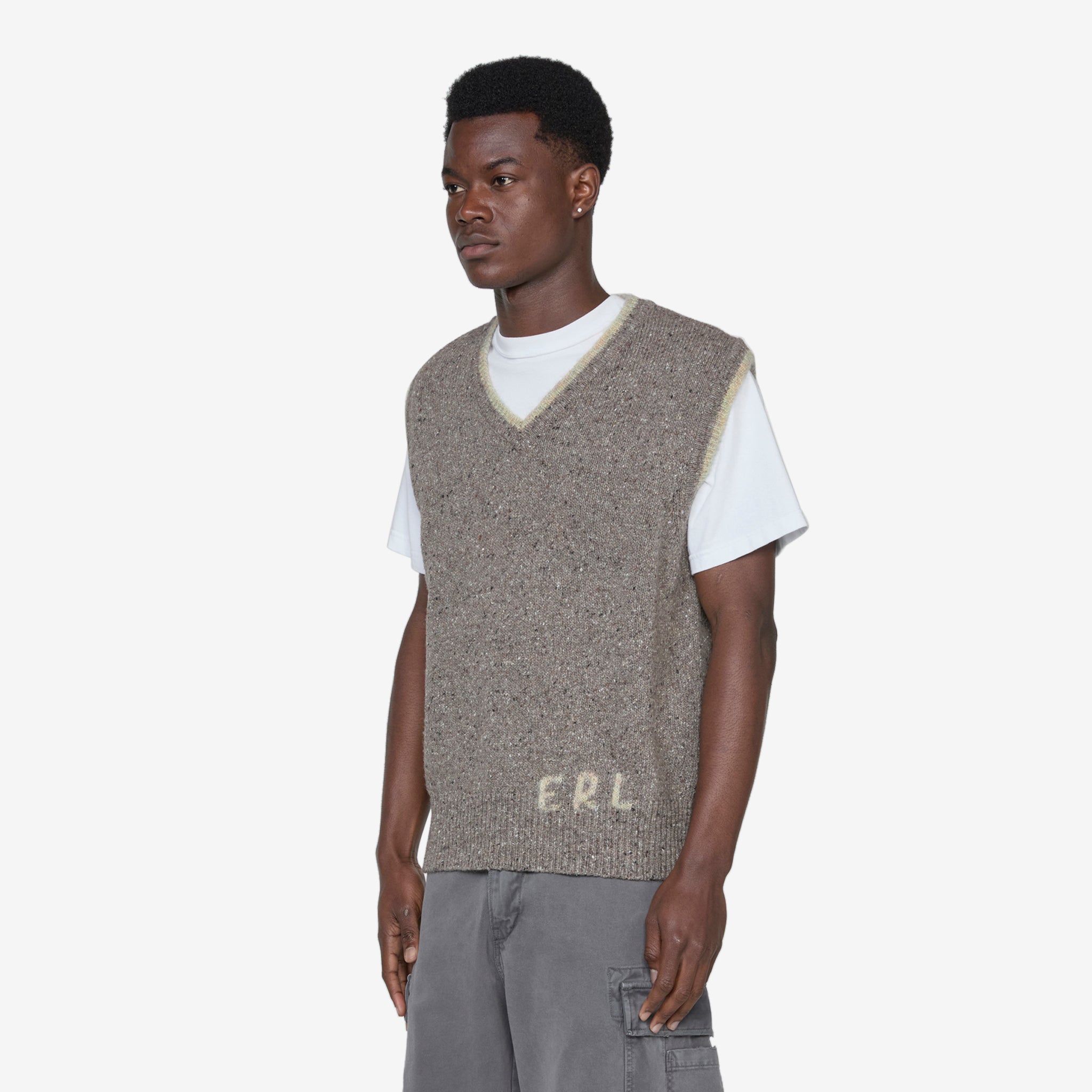 ERL Knit Vest Grey - Stylish Men's Winter Sweater for Casual & Office Wear | Warm & Comfortable Pullover for Outfits & Layering