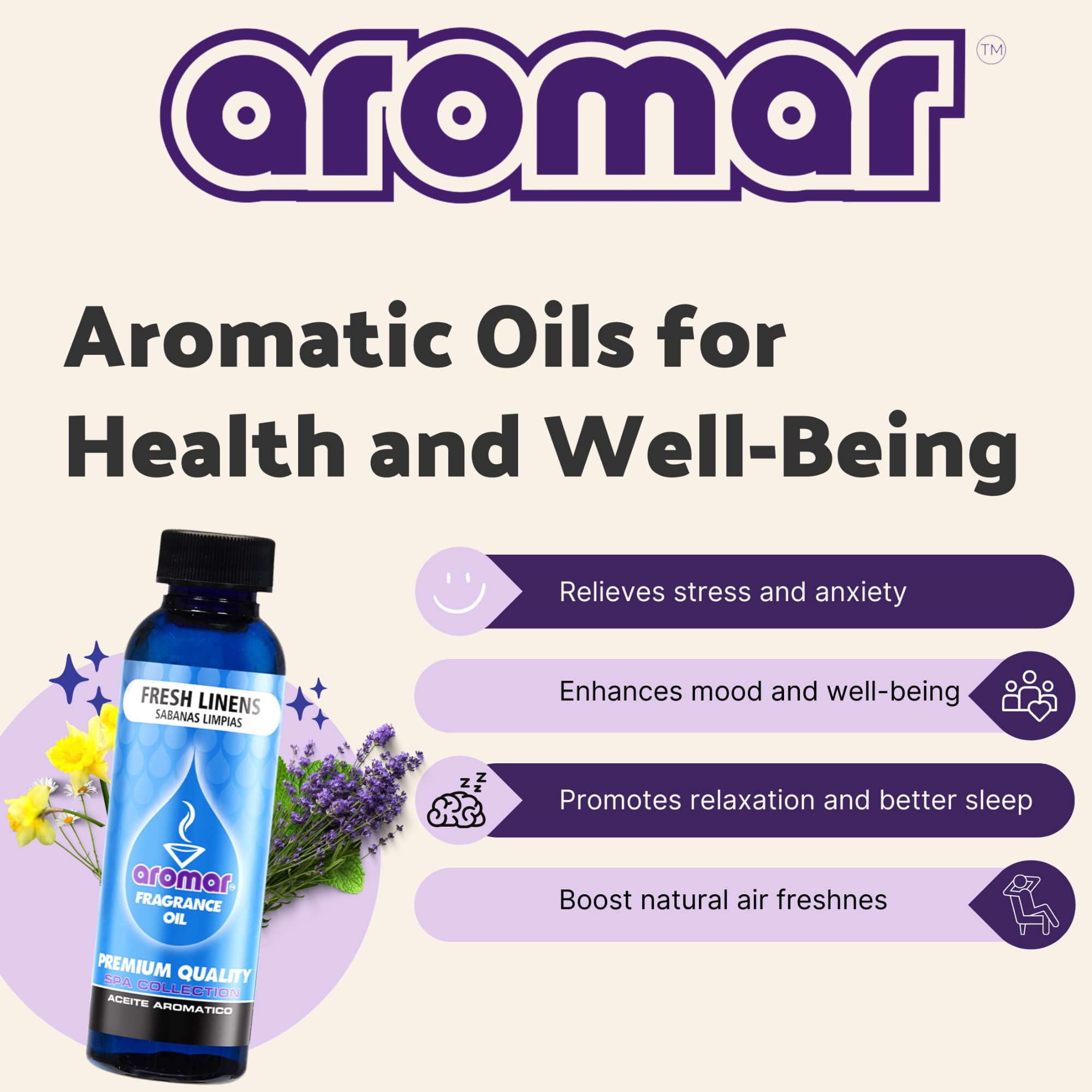Aromar Aromatherapy Essential Oil Set - 35 Fragrances (2.2oz Each) for Diffusers, Massage & Relaxation | Spa Quality Scented Oils for Home, Yoga & Stress Relief