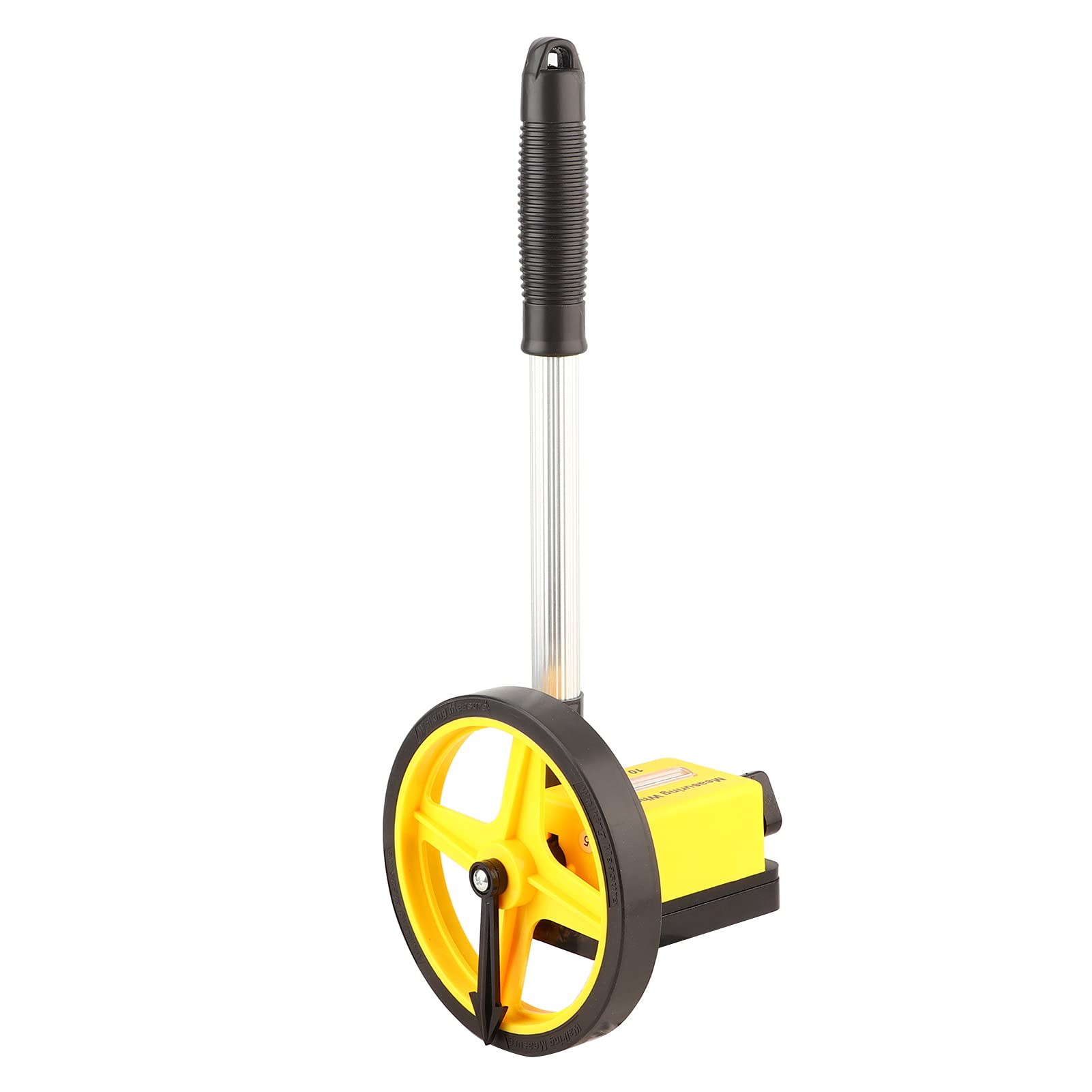 Professional 0-9999.9m Measuring Wheel with TPR Plastic - Compact 17.72x6.3x5.51in Construction Measuring Tool (12
