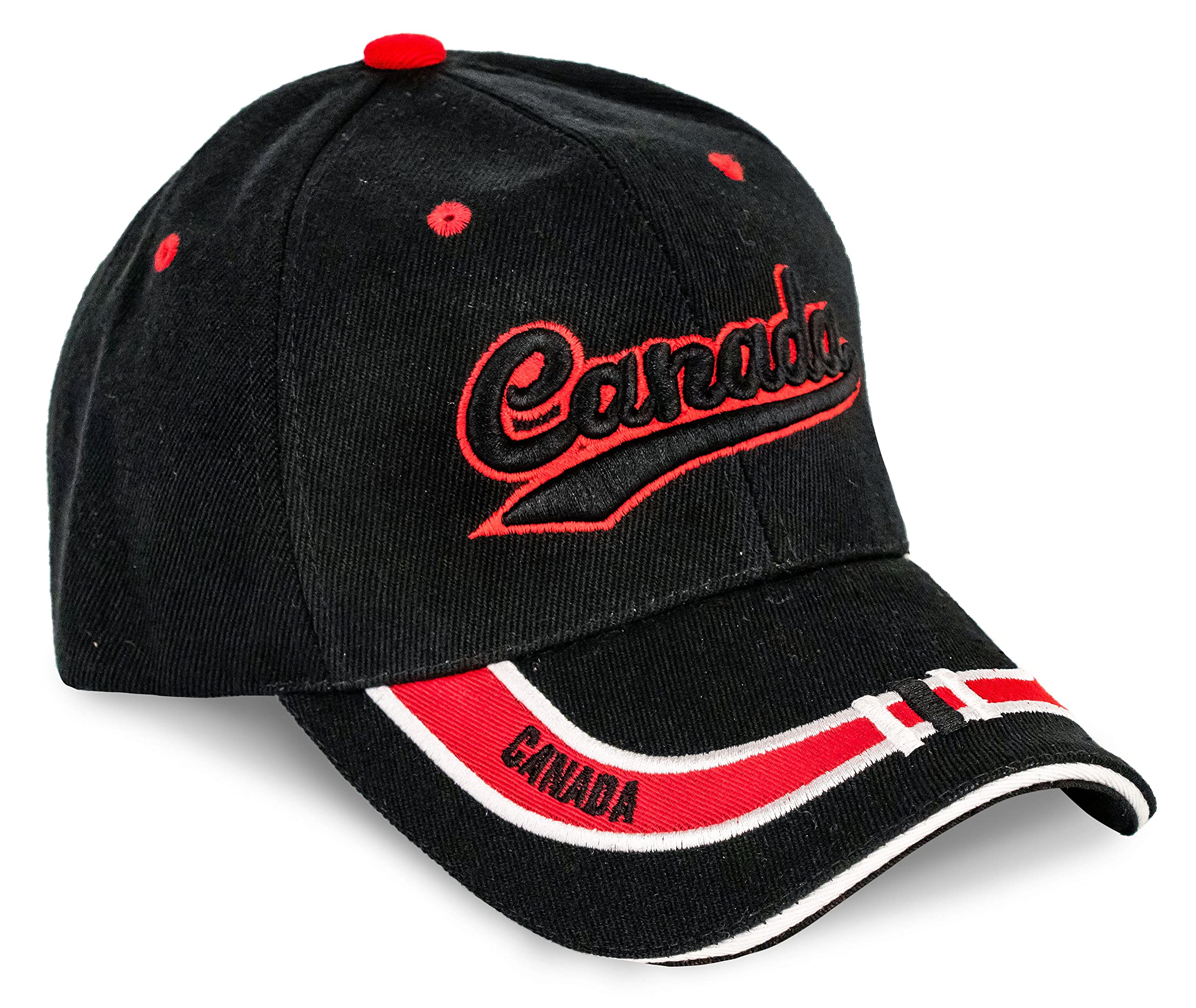 3D Embroidered Adjustable Baseball Cap - North America Nations Collection | Patriotic Hat for Travel, Sports & Outdoor Activities
