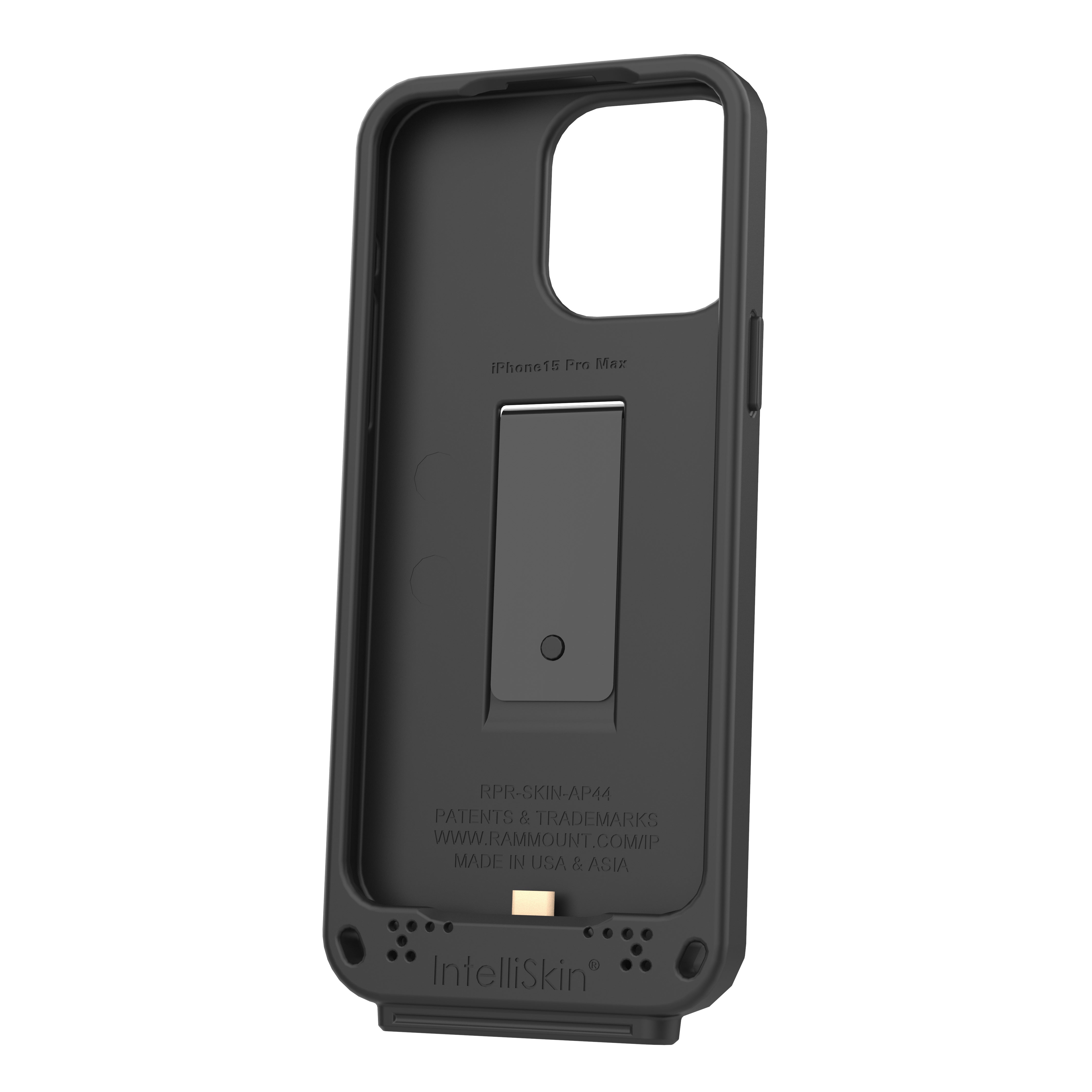 IntelliSkin® Premium Protective Case for Apple iPhone 15 Pro Max - Slim Fit, Shockproof Cover with Enhanced Grip (RAM GDS SKIN AP44) - Perfect for Everyday Use, Travel & Outdoor Activities
