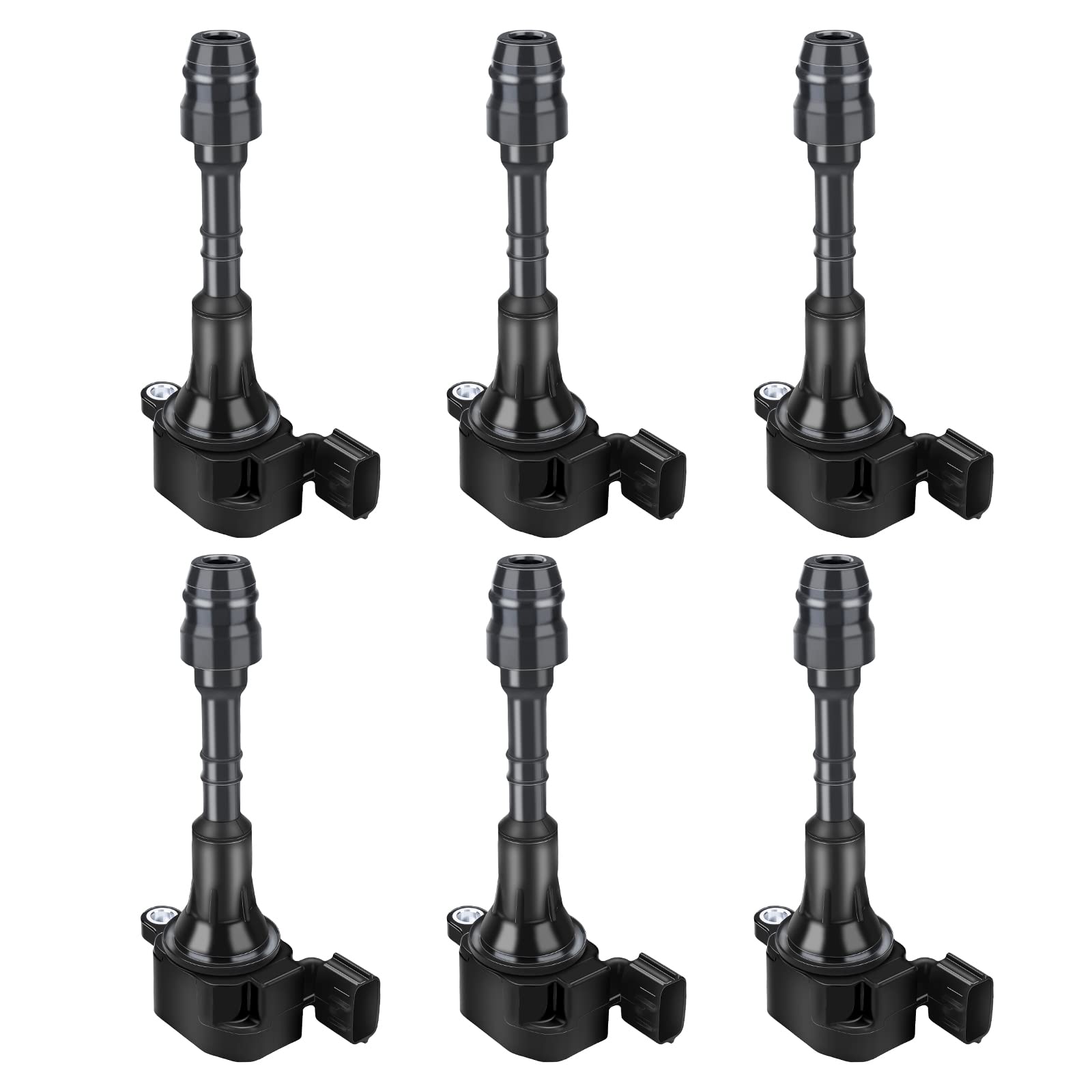 6 Pack MAYASAF UF349x6 Ignition Coil - Compatible with Nissan Altima, 350Z, Frontier, Maxima, Murano, Pathfinder, Quest, Xterra, Armada & Infiniti I35 QX4 (Replaces UF349, C1406, 5C1403) - Perfect for Engine Performance & Smooth Driving Experience