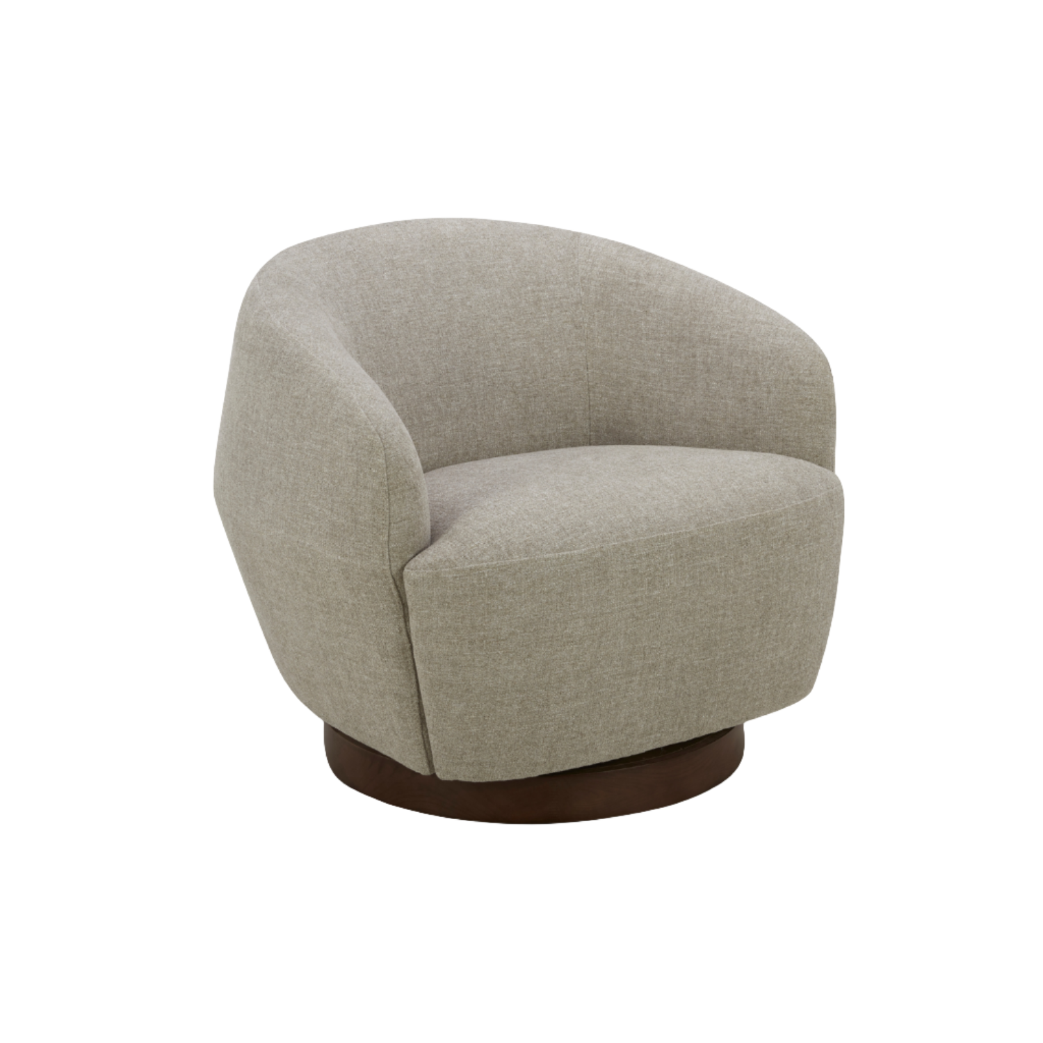 Premium Pod Swivel Lounge Chair - Soft Pebble Chenille Upholstery, 360° Rotation, Modern Accent Chair for Living Room, Bedroom & Office - Perfect for Relaxing, Reading & Lounging