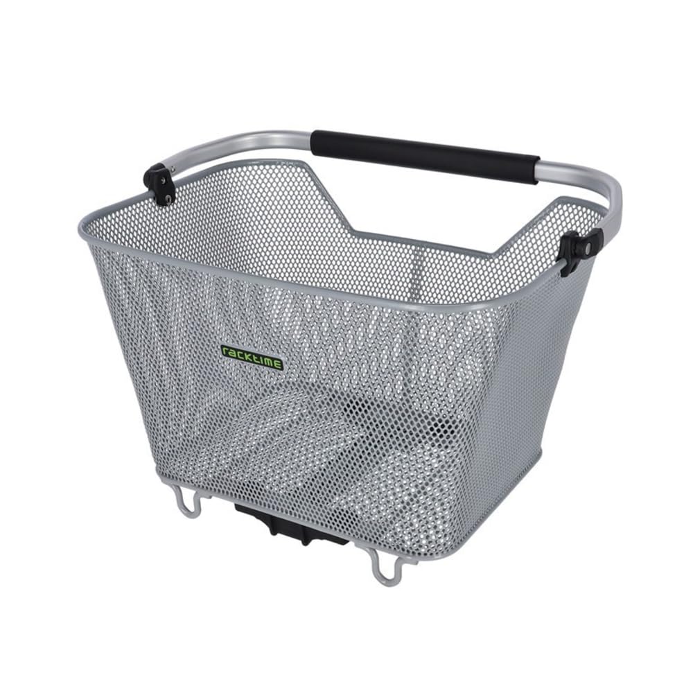 Tubus Deluxe 2.0 Bike Basket - Silver Universal Size for Bicycles | Perfect for Commuting, Shopping & Urban Cycling Accessories