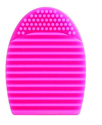 Angelie Brush Egg Makeup Brush Cleaner - Professional Cleaning Tool for Cosmetics Brushes (Pink) - Perfect for Daily Brush Maintenance & Travel Beauty Essentials