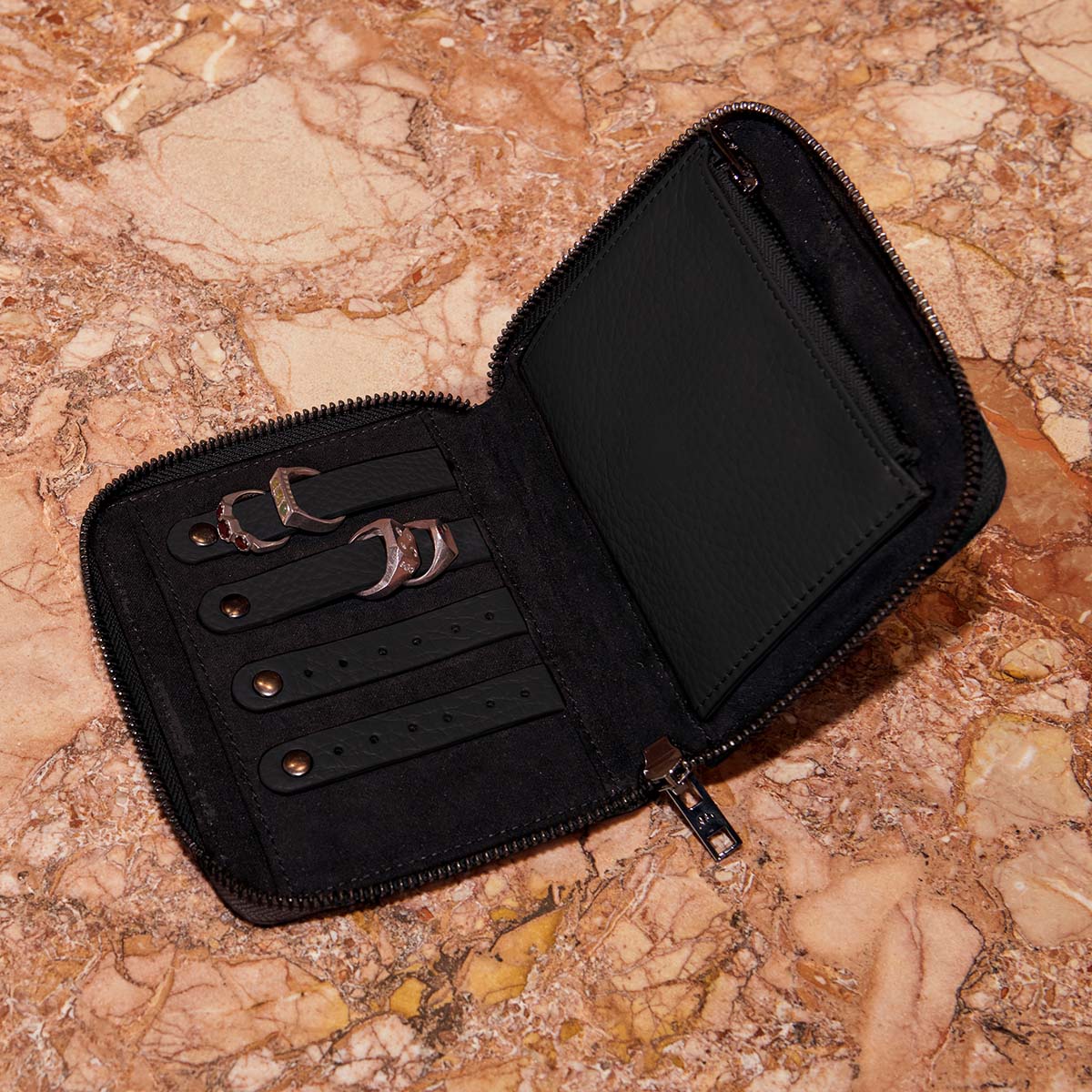 Change Always Comes Jewelry Case - Black | Elegant Jewelry Organizer for Travel & Home Storage | Perfect for Necklaces, Rings & Earrings