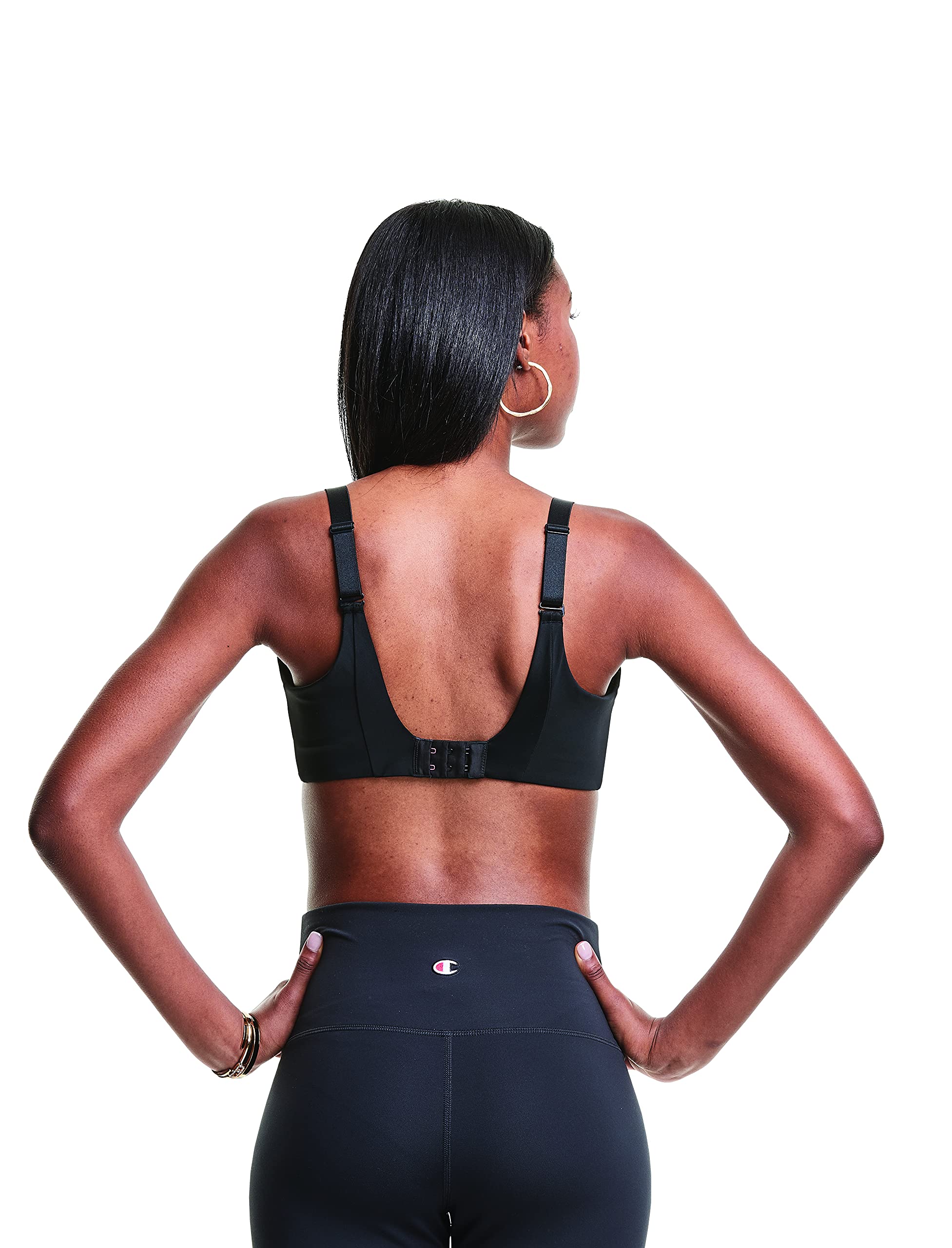 Champion Women's Racerback Sports Bra - Moisture-Wicking Workout Top with Adjustable Straps for Running, Yoga & Gym - High Support Athletic Bra for Active Women