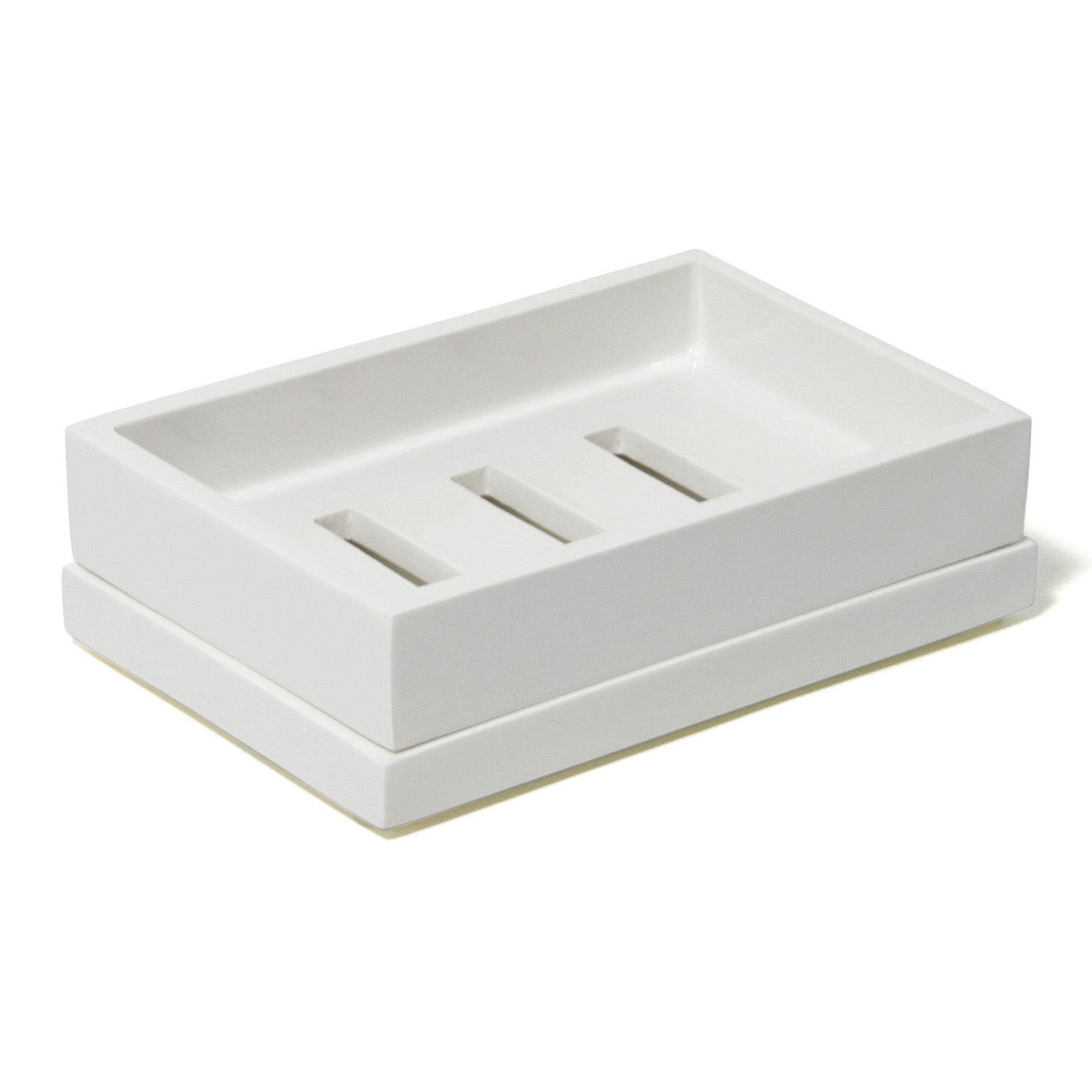 Premium Lacquer Soap Dish for Bathroom - Elegant Ceramic Soap Holder with Drainage Holes, Perfect for Sink Countertop, Shower Shelf, and Spa Decor