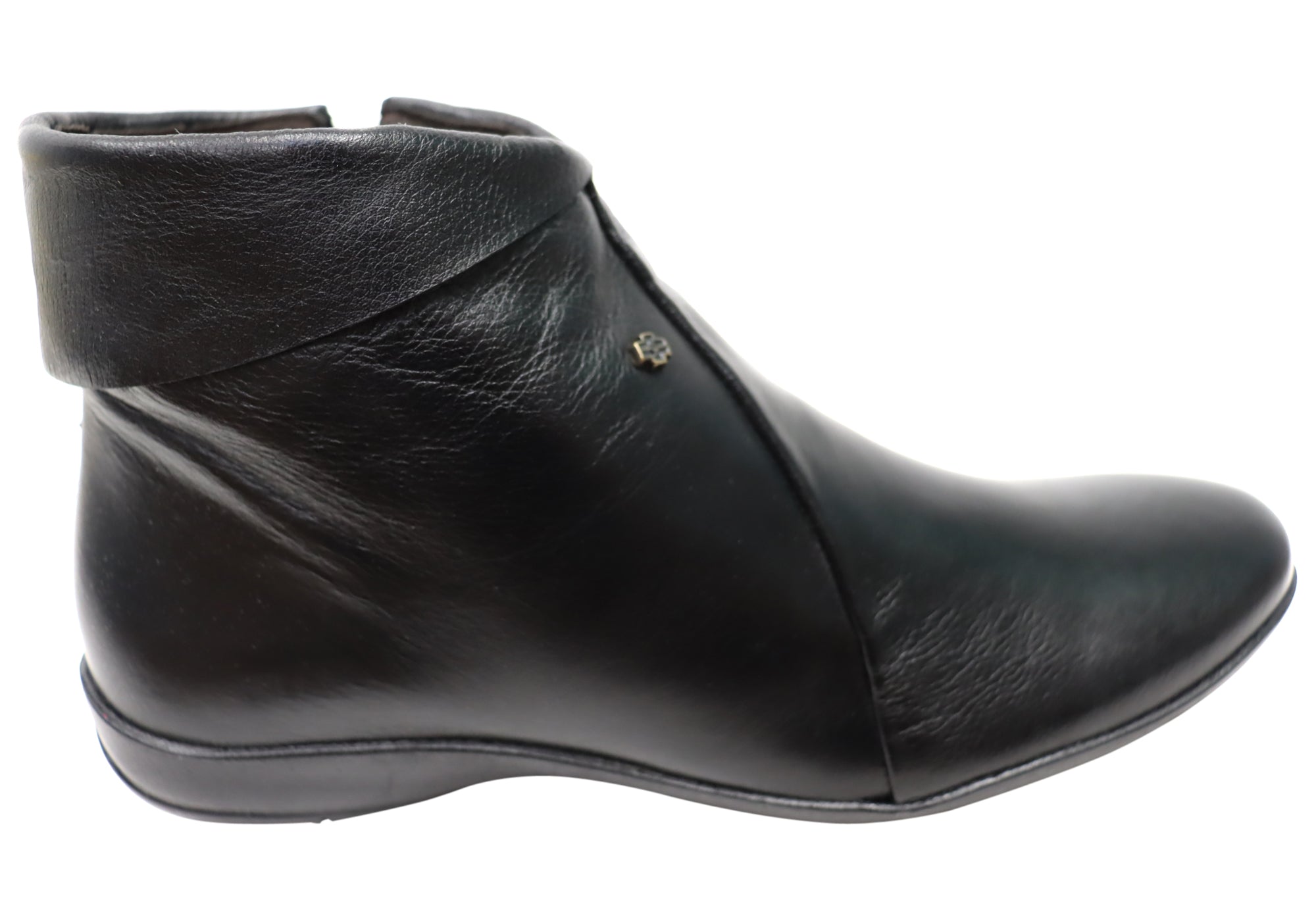 Perlatto Lotty Women's Comfortable Leather Ankle Boots - Made in Brazil - Stylish & Durable for Work, Travel & Everyday Wear