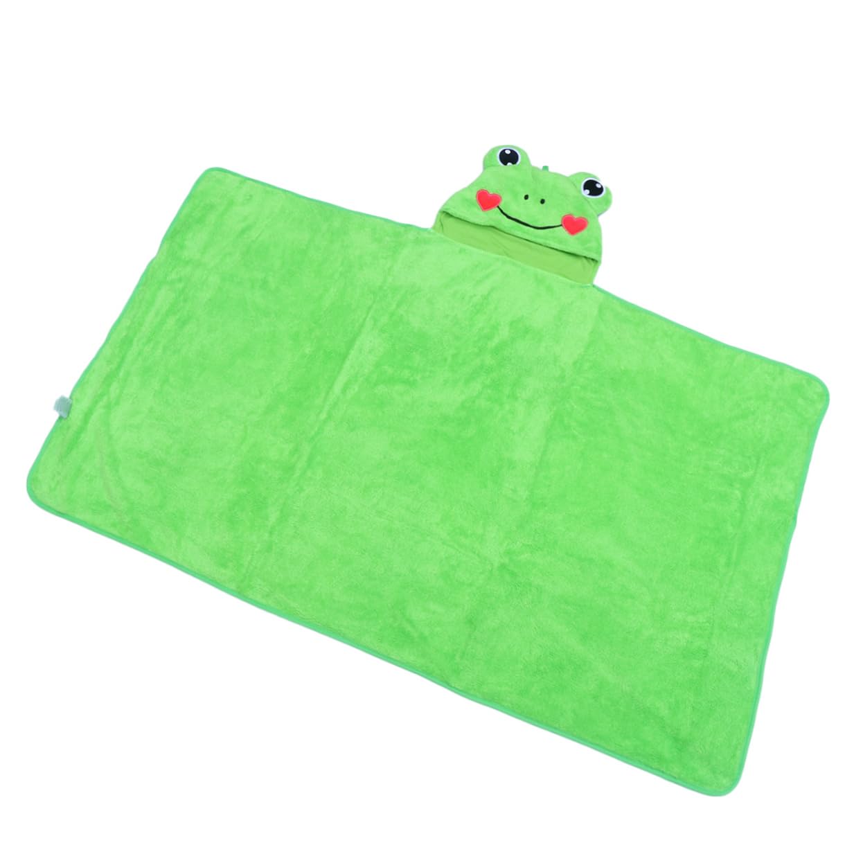 PACKOVE Kids Hooded Towel Poncho - Soft Green Bath & Beach Towel for Children - Perfect for Swimming, Pool, Beach & After Bath Wrap