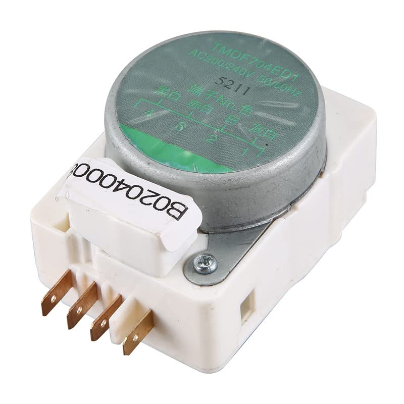 Liseal AD-Mechanical Defrost Timer Replacement for Refrigerator Parts TMDF704ED1 - Universal Defrosting Timer for Freezer & Fridge Repair - Perfect for Home Appliance Maintenance & DIY Fixes