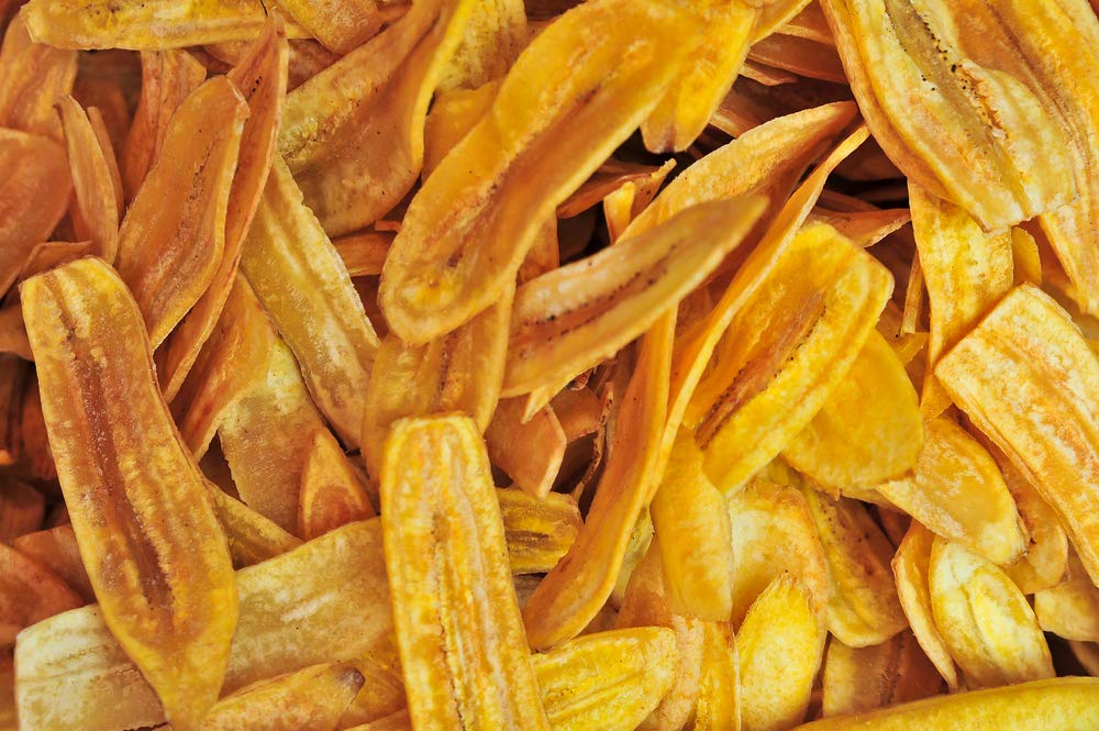 Lam's Plantain Strips - Gluten-Free Banana Chips, 2.5oz (71g) Pack of 2 | Healthy Vegetable Snacks | Perfect for Lunchboxes, Hiking & Keto Diet