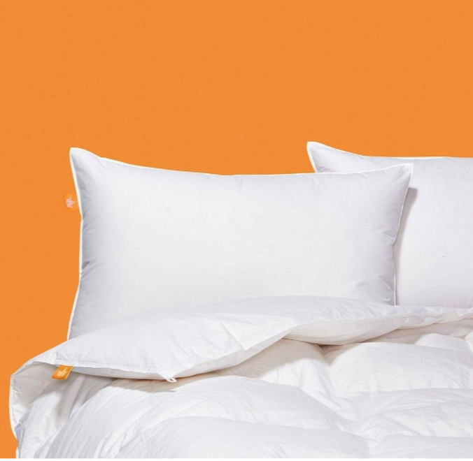 Premium White Goose Feather Duvet - All-Season Luxury Down Comforter for Bedroom - Soft & Hypoallergenic for Ultimate Comfort & Warmth - Perfect for Master Bedroom, Guest Room & Hotel Use