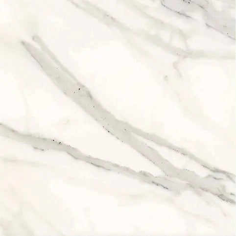 Premium Calacatta Gold Marble Tile 18x18 - Luxury Italian Marble Floor & Wall Tile for Kitchen, Bathroom, and Living Room Renovation