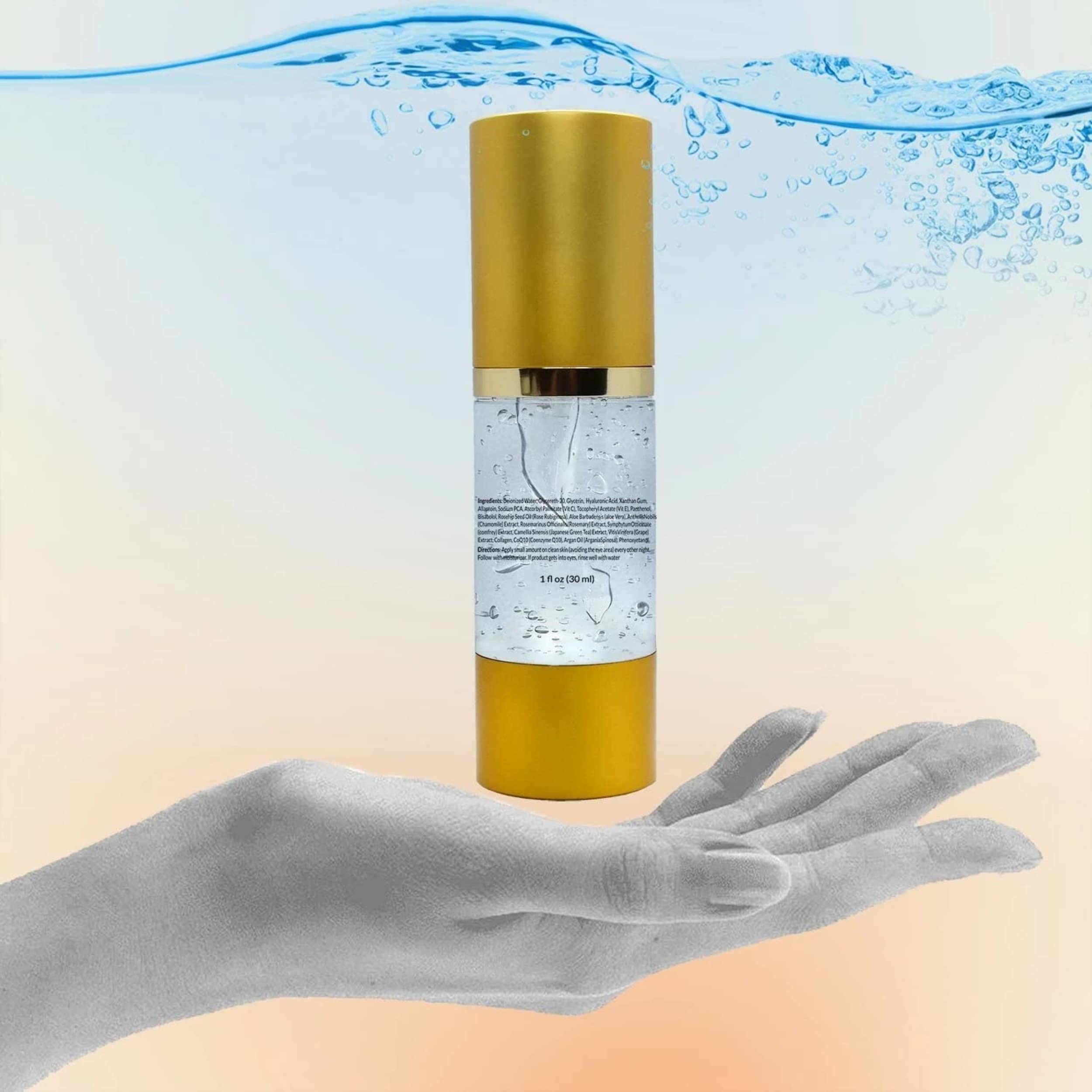 Best Anti-Aging Face Serum with Vitamin C, Collagen & Rosehip Oil - Brightening Complex for Glowing Skin, 1oz (30ml) - Perfect for Night Routine & Daily Hydration