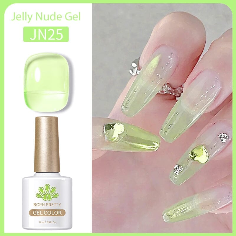 Jelly Nude Gel JN25 - 10ml Nail Polish for Natural Nails | Perfect for Manicures, Pedicures & DIY Nail Art at Home