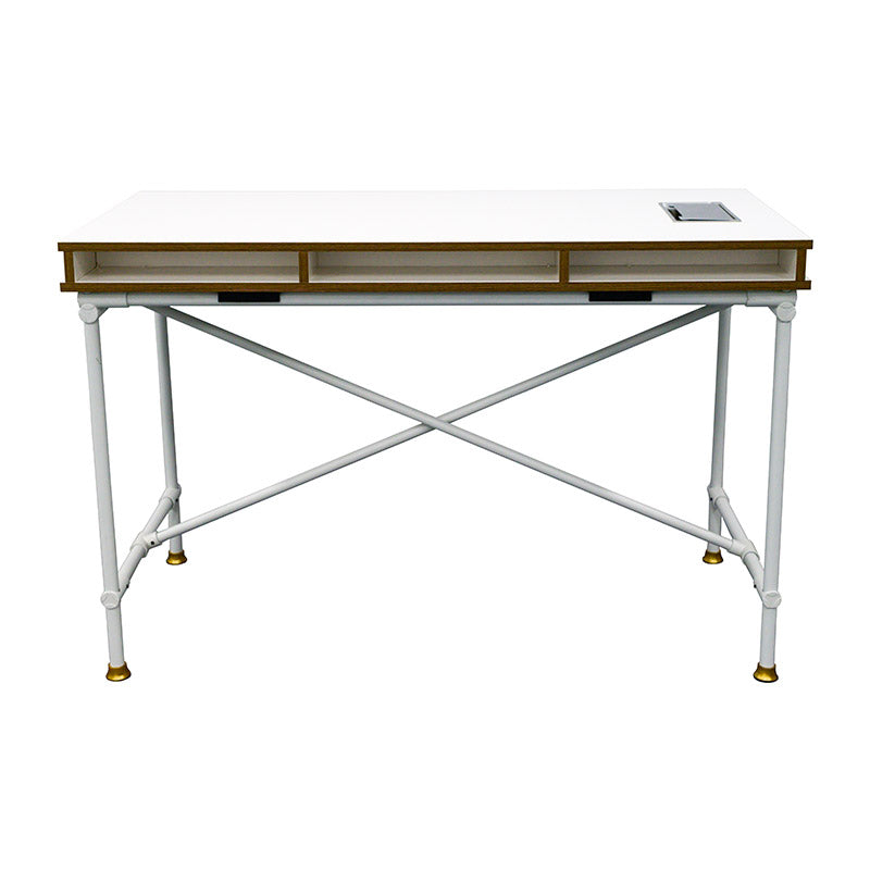 PARKER Study Desk 1.2M White - Modern Writing Desk for Home Office, Student Study & Small Spaces - Perfect for Work, Reading & Online Classes