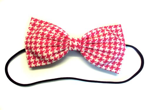Pink/White Houndstooth