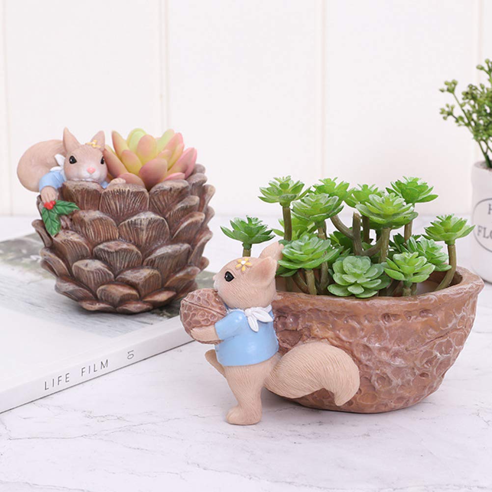 Stylish Resin Flower Pots - Modern Decorative Planters for Home & Garden Decor - Perfect for Indoor Plants, Succulents, and Home Office Decor