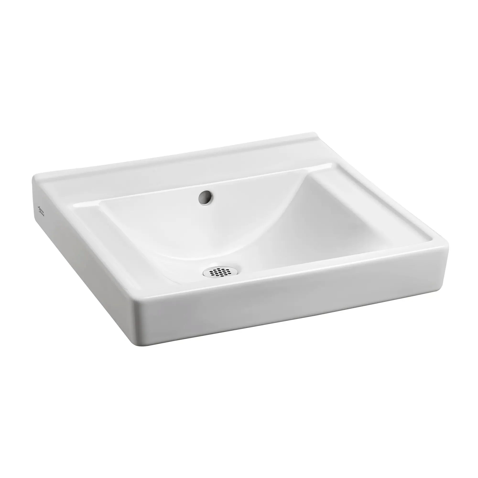Decorum® Wall Mounted EverClean® Sink - No Faucet Holes, Easy to Clean Stainless Steel Bathroom Sink for Modern Homes & Commercial Spaces