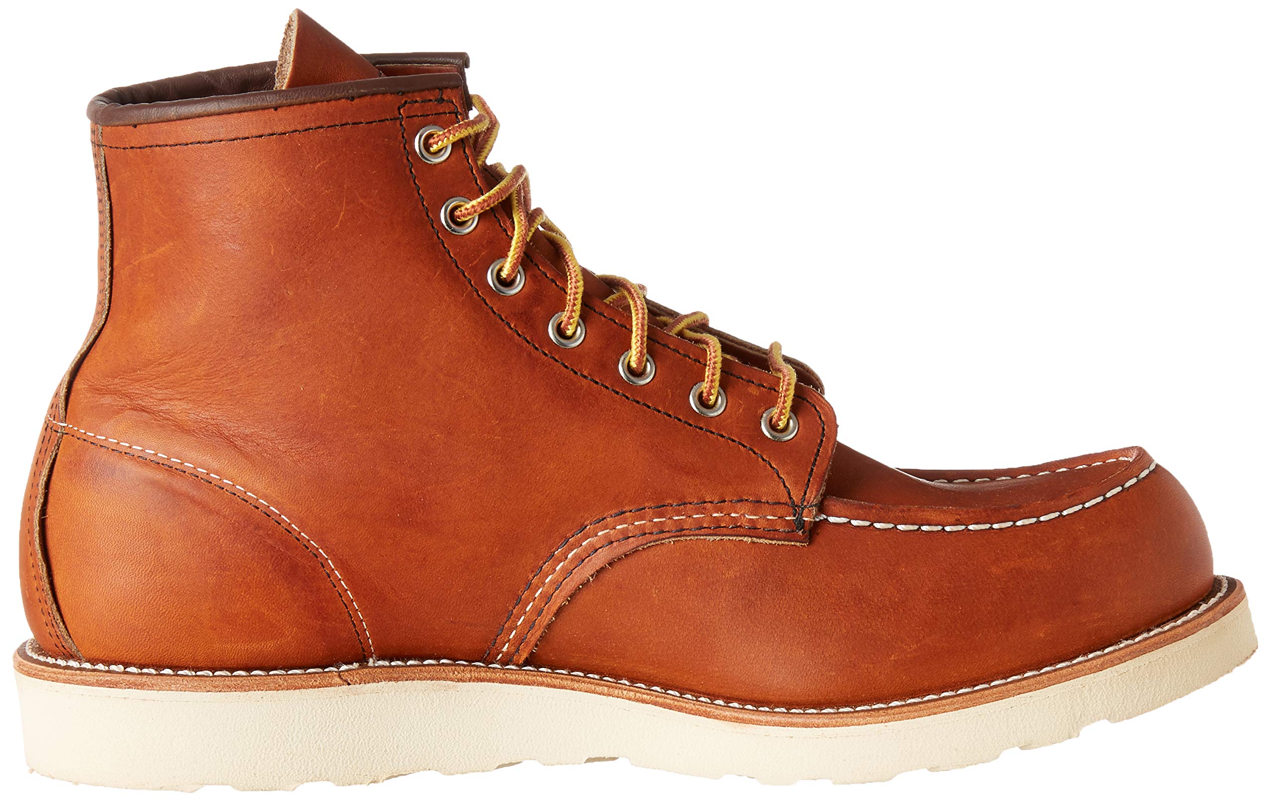 Red Wing Men's 875 Moc Toe Boot - Classic Lace-Up Work Boots for Men - Durable Leather Construction - Perfect for Work, Hiking & Outdoor Adventures