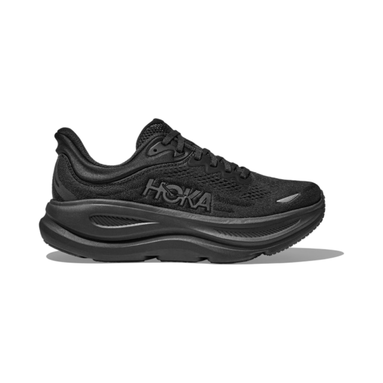 Hoka Bondi 9 Men's Running Shoes 4E Wide Width in Black - Cushioned Comfort for Long Distance Running & Walking