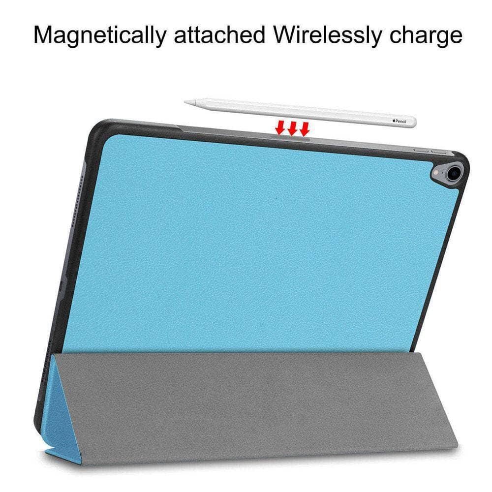 Premium Magnetic Leather Case for iPad Pro 12.9 (3rd Gen 2018) - Auto Sleep/Wake Cover with Flip Stand | Perfect for Work, Travel & Home Use