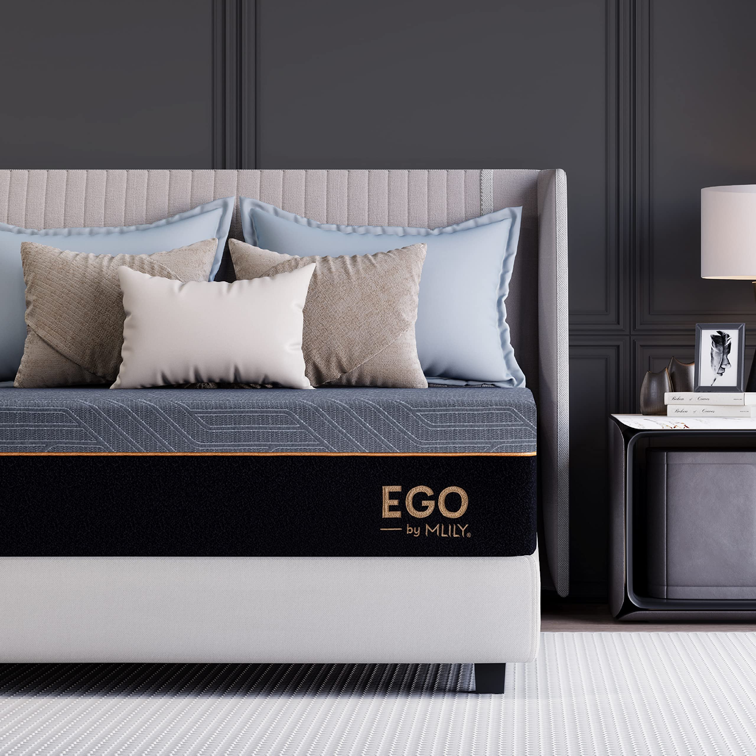 MLILY EGO 12 Inch Copper Gel Memory Foam Mattress - King Size (72