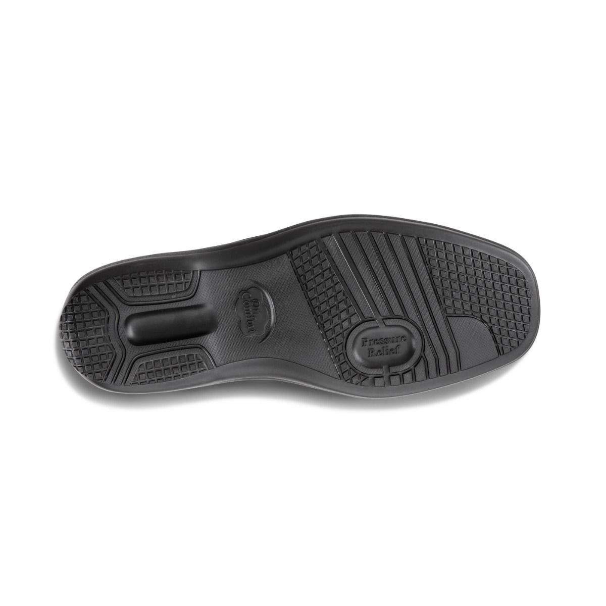 Dr. Comfort Frank Diabetic Shoes for Men - Leather Dress Shoes with Stitch - Therapeutic Formal Shoes for Diabetics - Comfortable & Supportive Footwear for Work, Office & Special Occasions