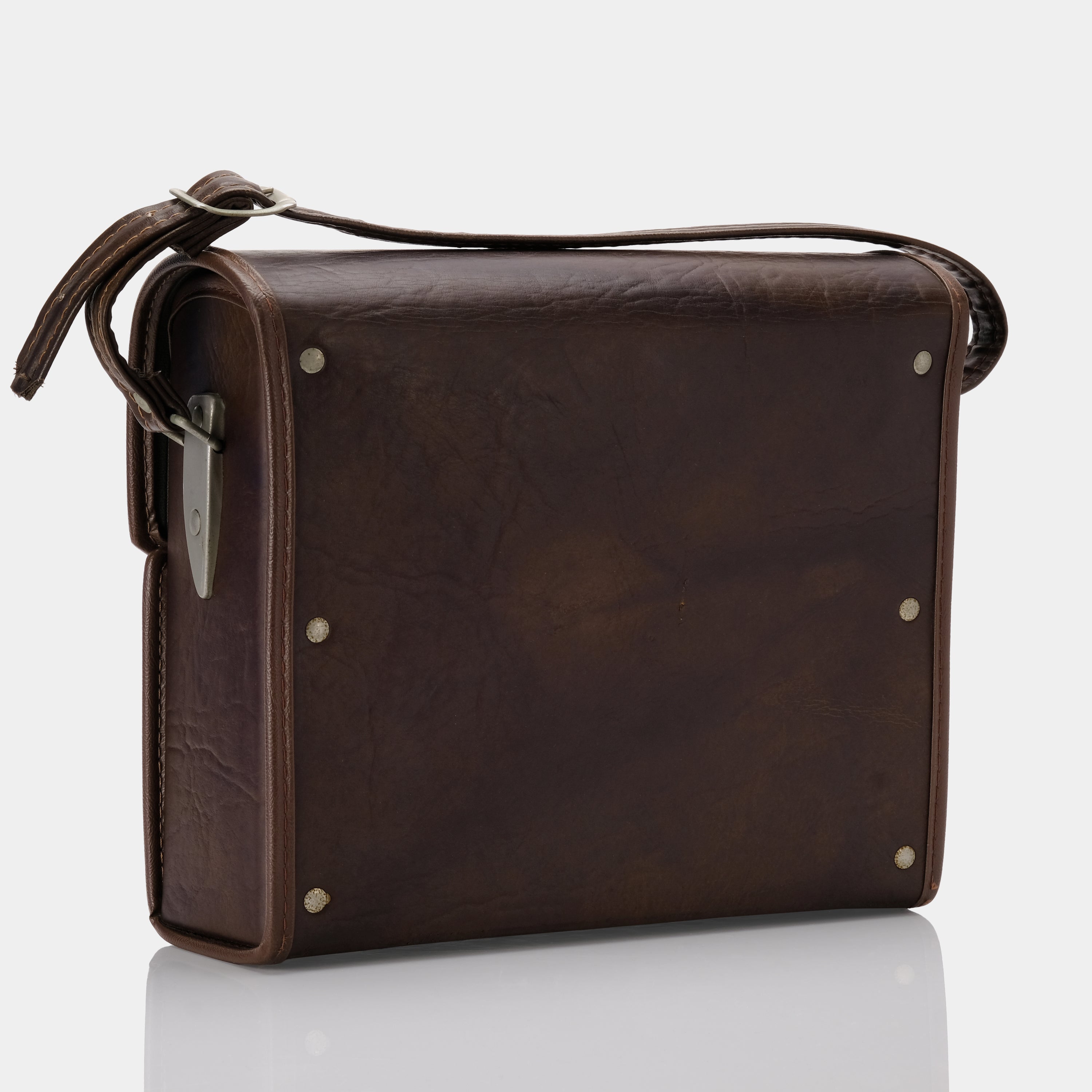 Premium Brown Leather Folding Camera Bag with Green Interior - Waterproof DSLR/SLR/Mirrorless Camera Case for Travel & Photography Enthusiasts - Perfect for Outdoor Shoots, Vacations & Professional Use