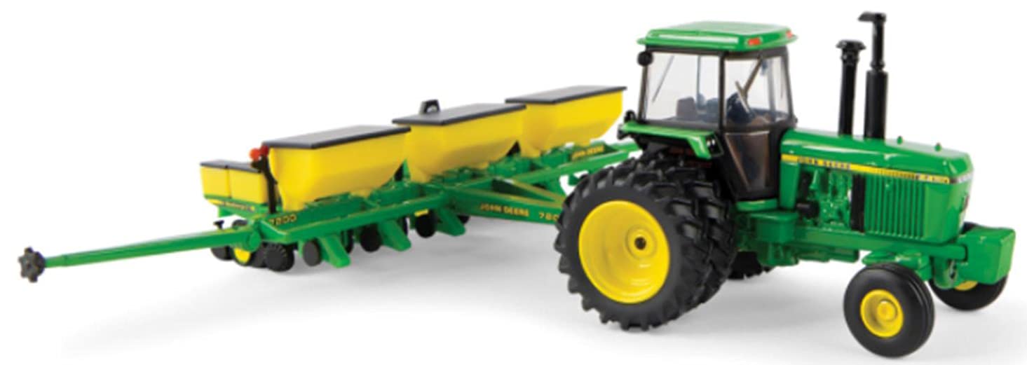 John Deere 1/64 Scale 4450 Tractor with 7200 Planter - Prestige Collection Diecast Model Toy for Ages 14+ | Farm Display, Collectible Gift, Agricultural Enthusiast