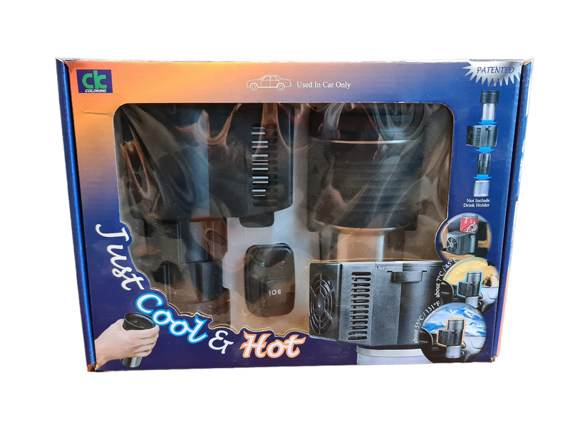 12V Car Travel Mug - Hot & Cold Temperature Control for Coffee, Tea & Drinks - Perfect for Road Trips, Commuting & Office Use