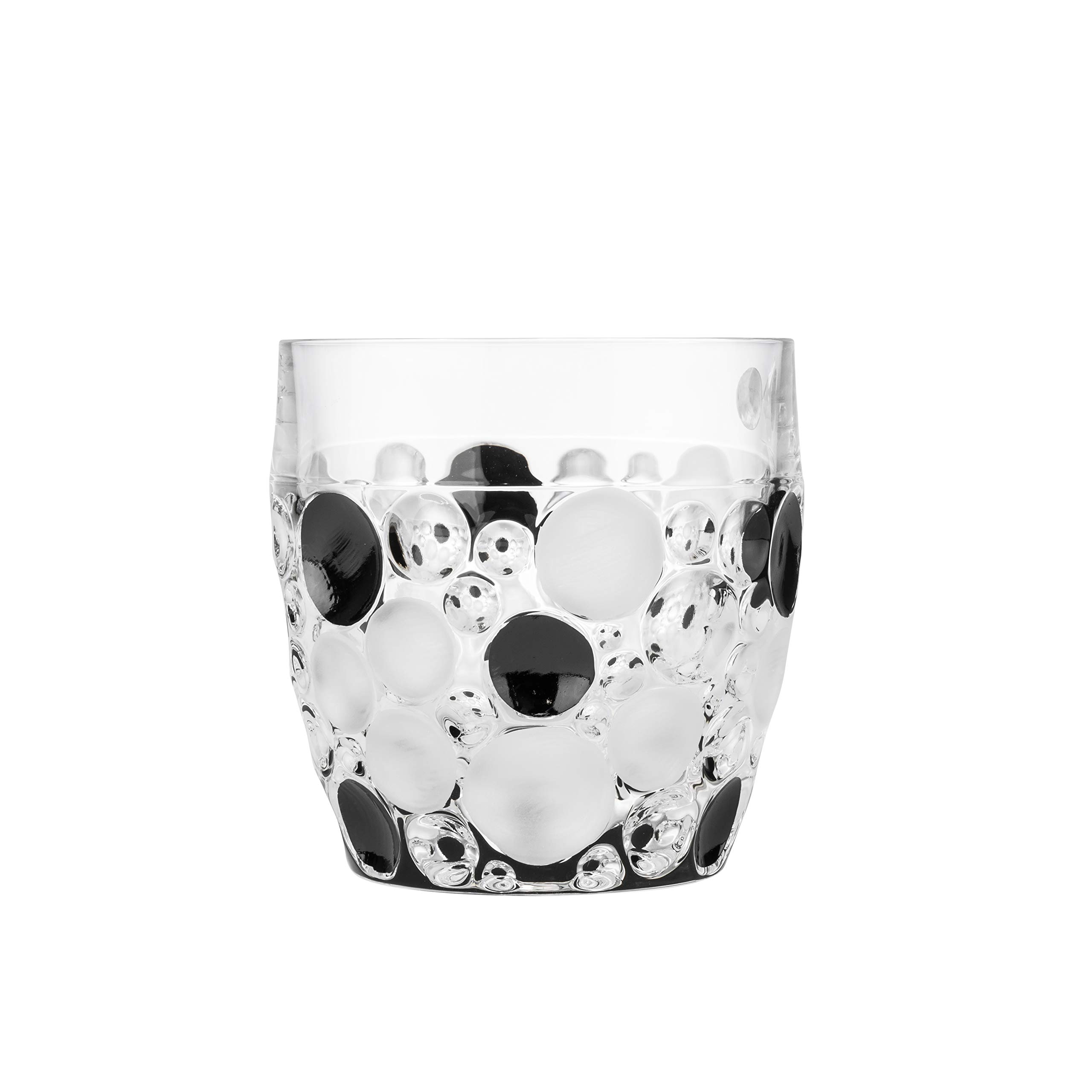 Premium 10 Oz Lisboa DOF Glasses - Set of 6 Lead Crystal Whiskey Tumblers (24% Crystal) for Cocktails, Bourbon & Scotch - Elegant Barware for Home Entertaining & Gifts