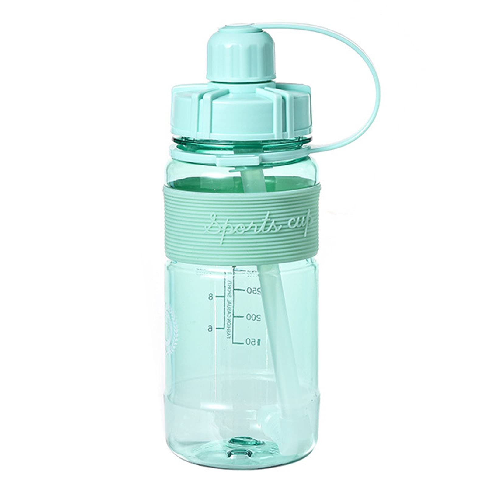 1000ML Large Capacity Sports Water Bottle with Straw - BPA-Free PC Material, Leak-Proof Design for Gym, Hiking, Running & Outdoor Activities - Green Fitness Drinkware