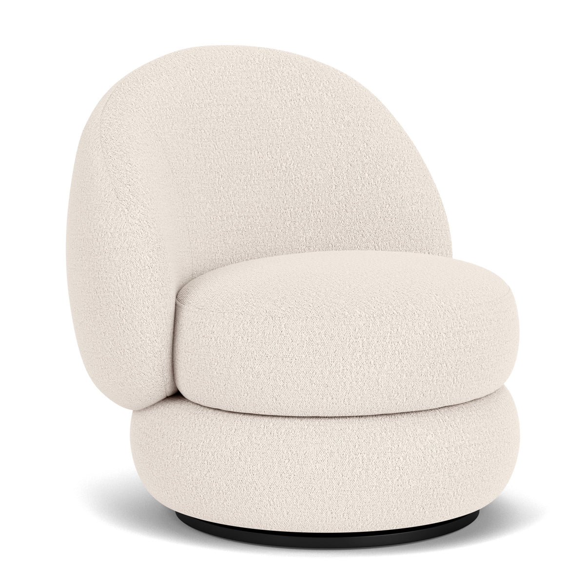 Alma Boucle Swivel Armchair - Modern Velvet Upholstered Accent Chair with 360° Rotation for Living Room, Bedroom & Office Decor