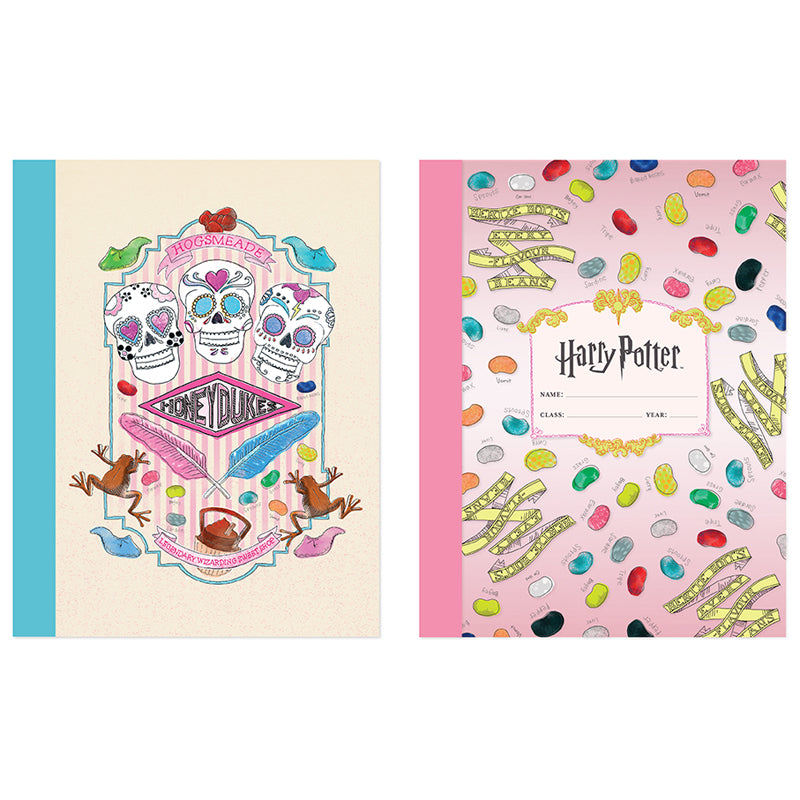 Harry Potter Honeydukes Composition Notebook Set - 2 Pack, Lined Journal for School, Office & Note Taking - Perfect Gift for Fans & Collectors