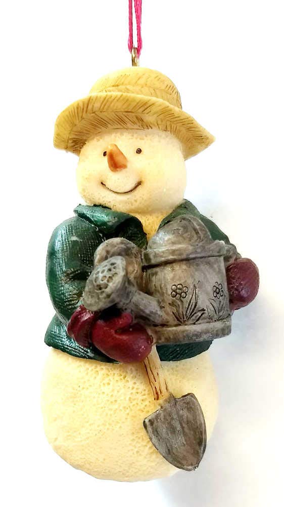 TJ's Christmas Gardening Snowman Ornament - Green Holiday Decoration for Tree, Gift & Winter Home Decor | Perfect for Christmas Gifts, DIY Crafts & Festive Party Decorations