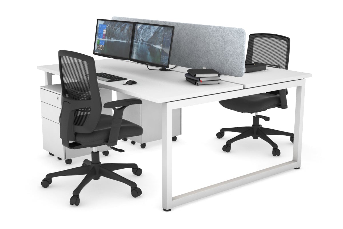 Quadro Loop Legs 2 Person Office Workstation - 47.2