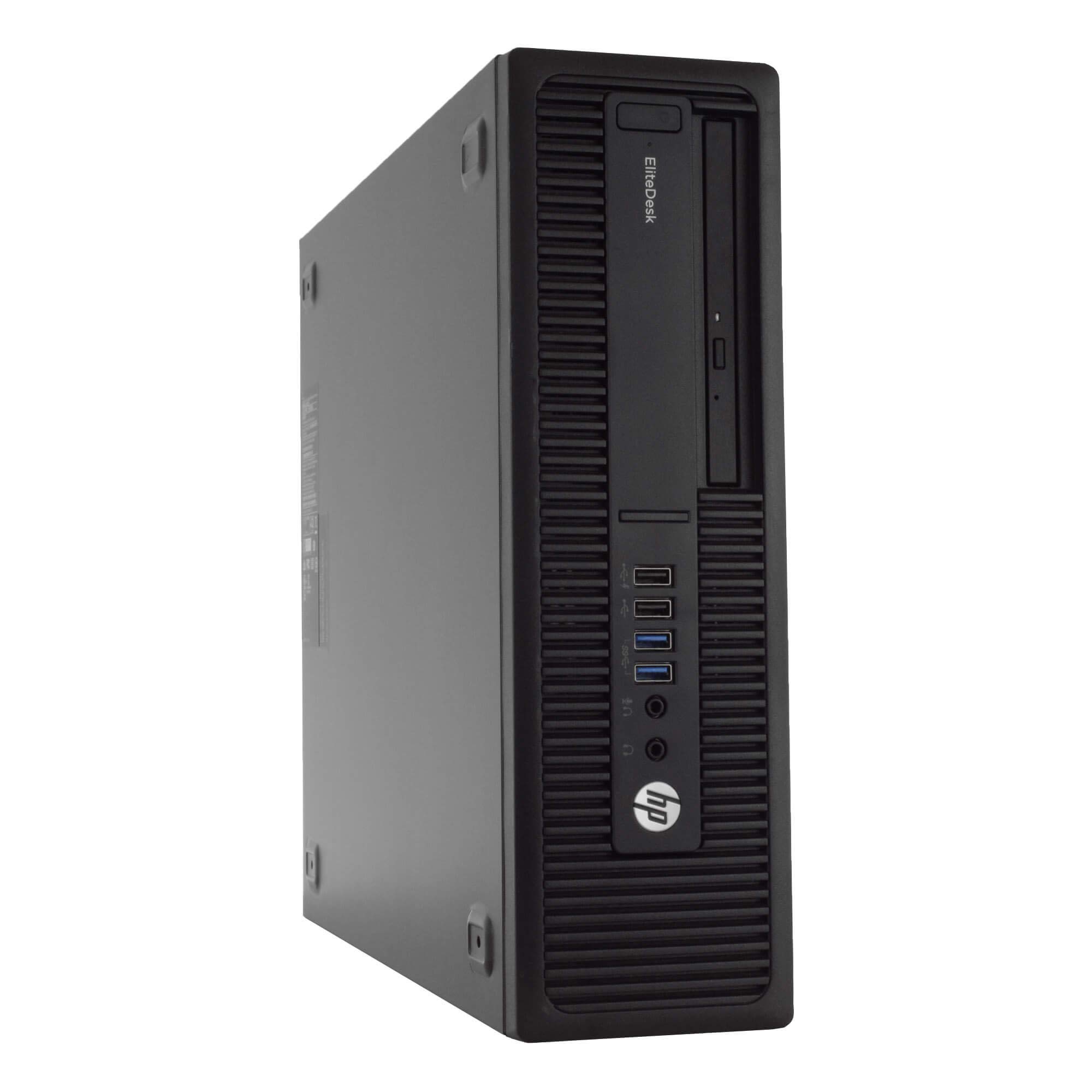 Refurbished HP 800 G2 Business Desktop PC - Intel Core i5-6500 Processor, 16GB DDR4 RAM, 512GB SSD, Windows 10 Pro | Includes Webcam, Wireless Keyboard & Mouse, 16GB USB Drive | Perfect for Home Office, Remote Work & Small Business Computing