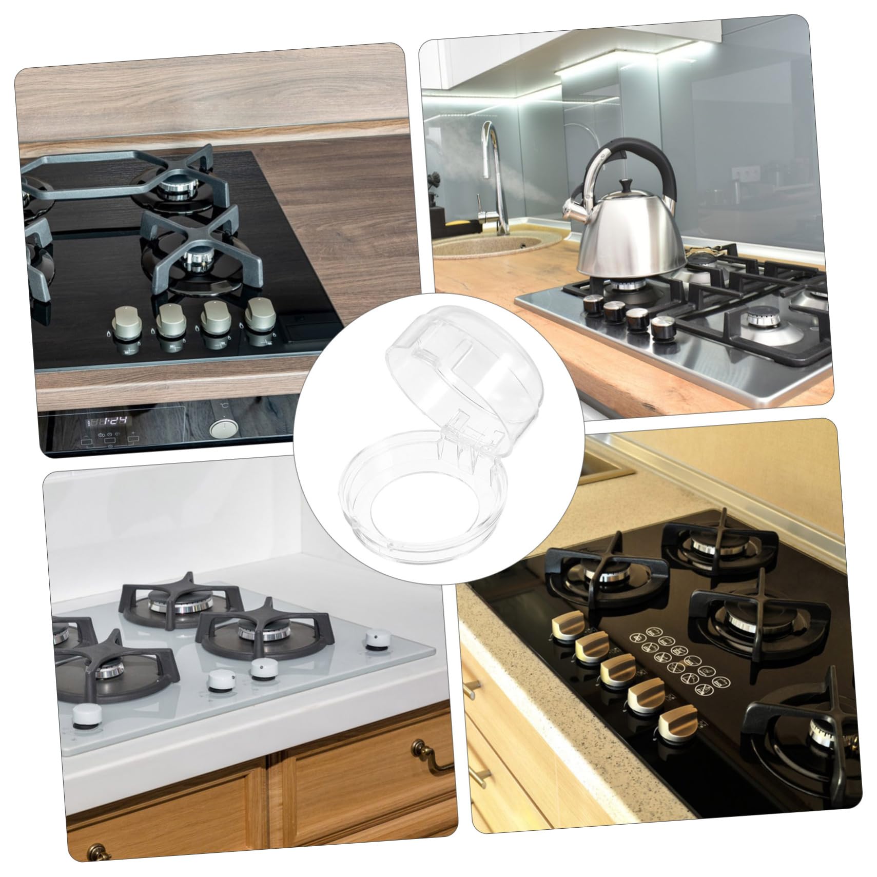 OSALADI 60-Piece Child Safety Stove Knob Covers - Heat-Resistant Plastic Gas Cooktop Switch Protectors for Toddler Proofing - Perfect for Baby Proofing Kitchens & Preventing Accidental Stove Ignition