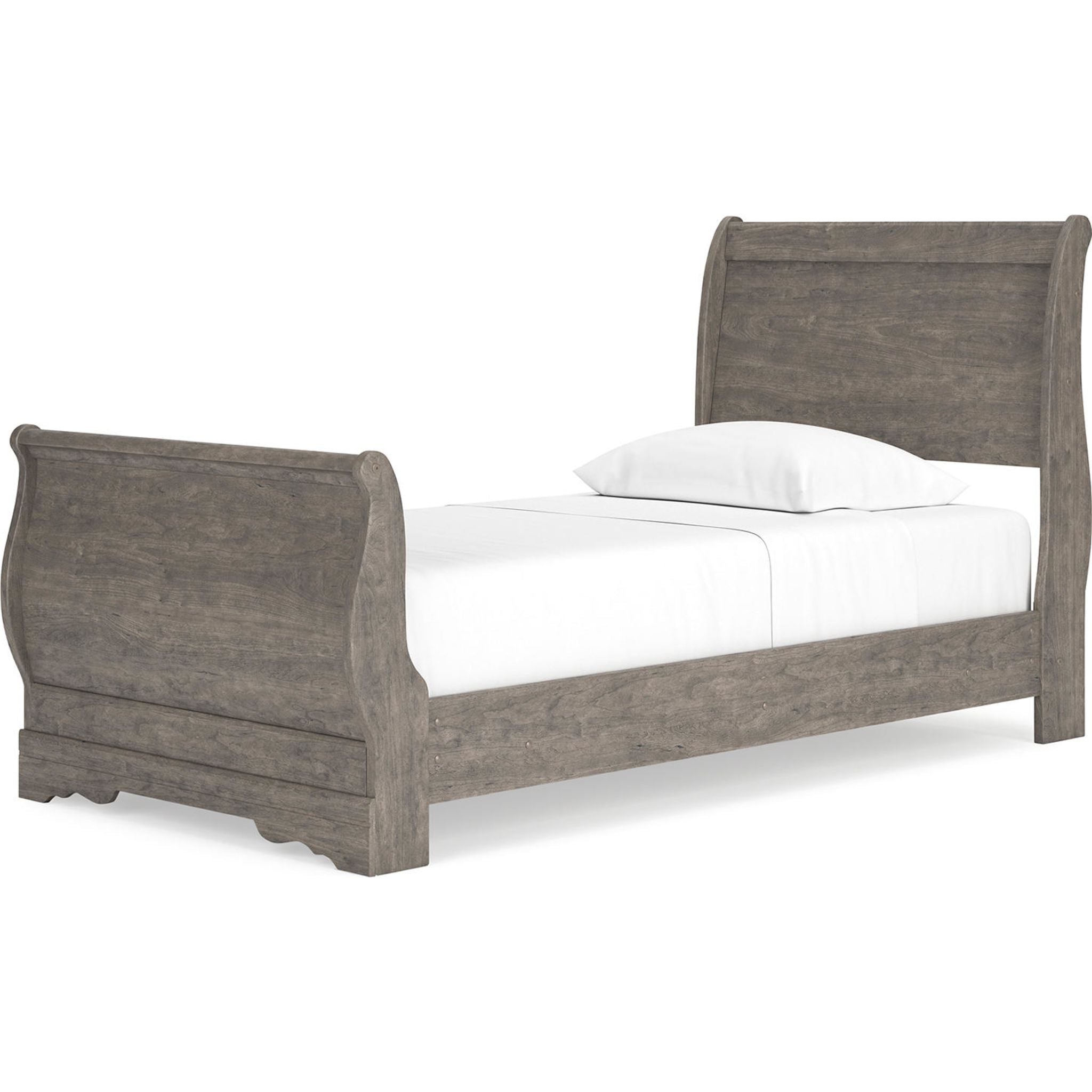 Bayzor 5-Piece Twin Bedroom Set in Gray - Modern Bed Frame, Nightstand & Dresser for Small Spaces | Perfect for Kids Rooms, Guest Bedrooms & Apartments