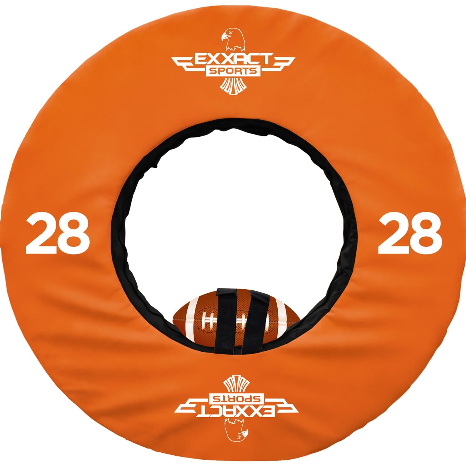 Exxact Sports Football Tackle Wheel & Dummy Set - 28, 36, 40, 48 Inch Football Training Equipment with Adjustable Straps for Youth & Adult Players - Perfect for Solo Drills, Team Practices & Tackling Technique Improvement