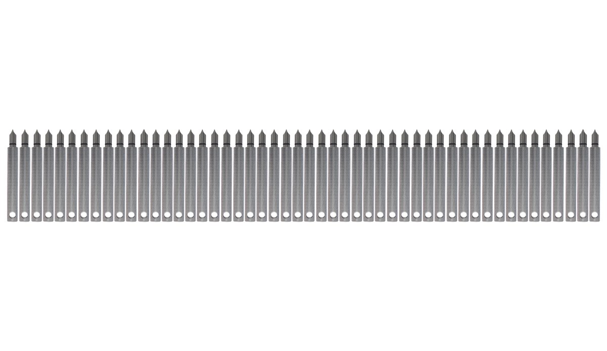 50pcs Silver Golf Groove Sharpener Tool - Professional Club Groove Cleaner & Regroover for Wedges & Irons - Improve Backspin & Ball Control - Perfect Golf Accessory Gift for Men & Women - Ideal for Driving Range Practice & Course Maintenance