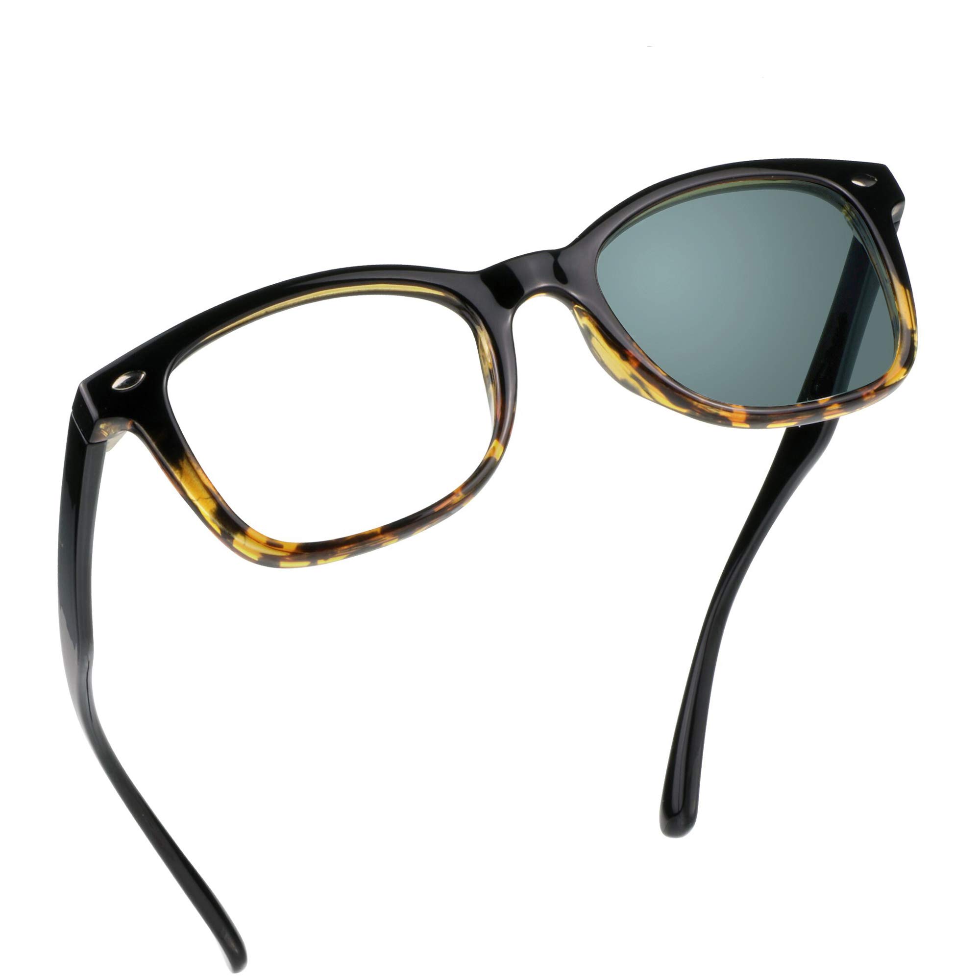 YEIN Blue Light Blocking Glasses - Photochromic Gray Anti Eyestrain Sunglasses for Computer, Reading & TV Use - UV Protection Eyewear for Women & Men | Perfect for Office Work, Gaming & Screen Time