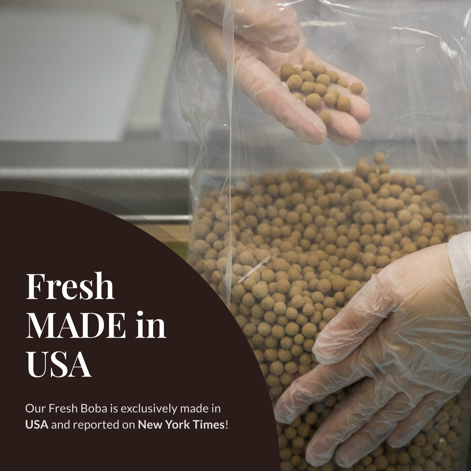 Premium 2.3mm Boba Pearls (6 Bags/Case) - Perfect for Bubble Tea, Milk Tea, and DIY Drinks at Home or Cafe
