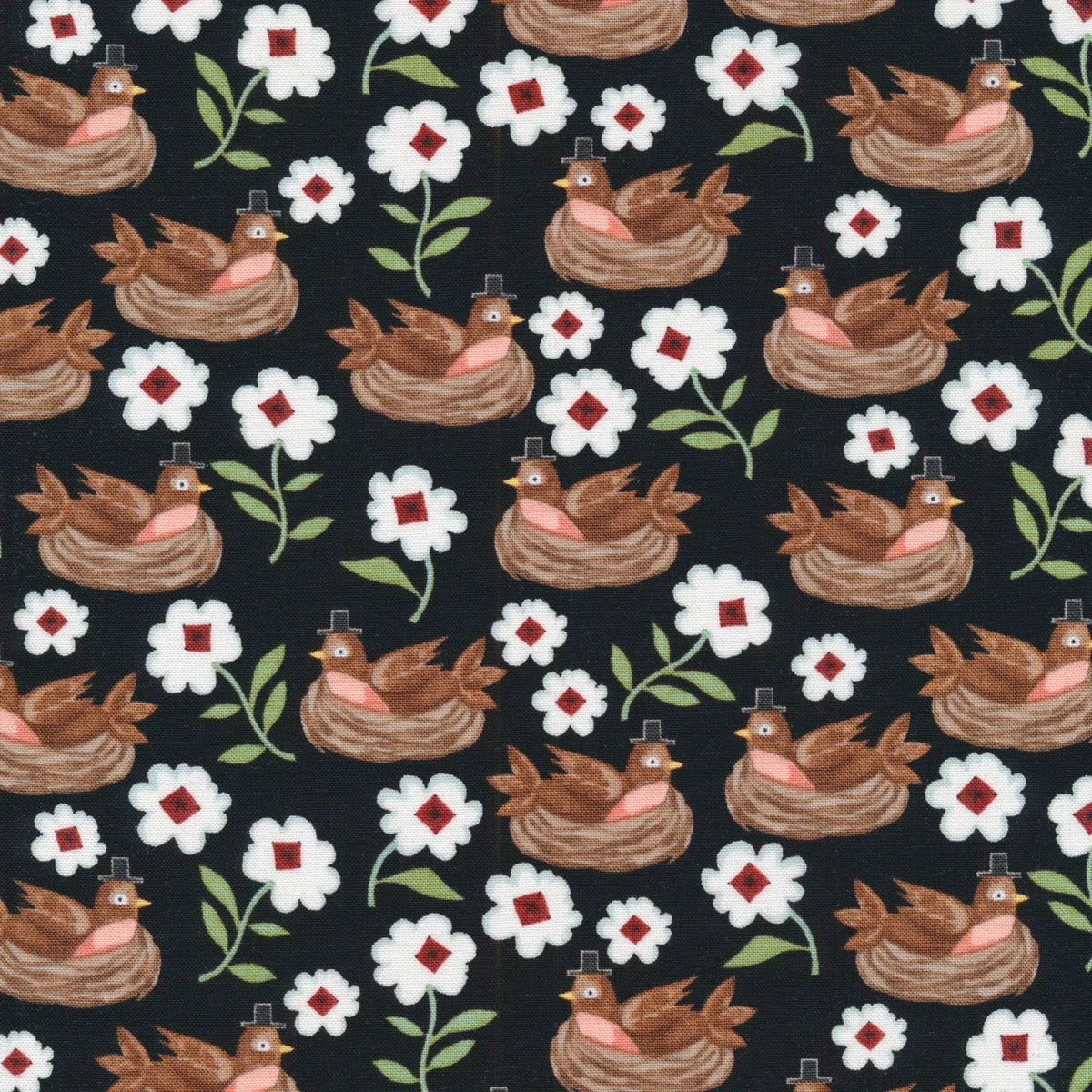 Hop Hop Hooray! Riley Blake C14273 Black Fabric - Perfect for Quilting, Sewing Projects, and DIY Home Decor