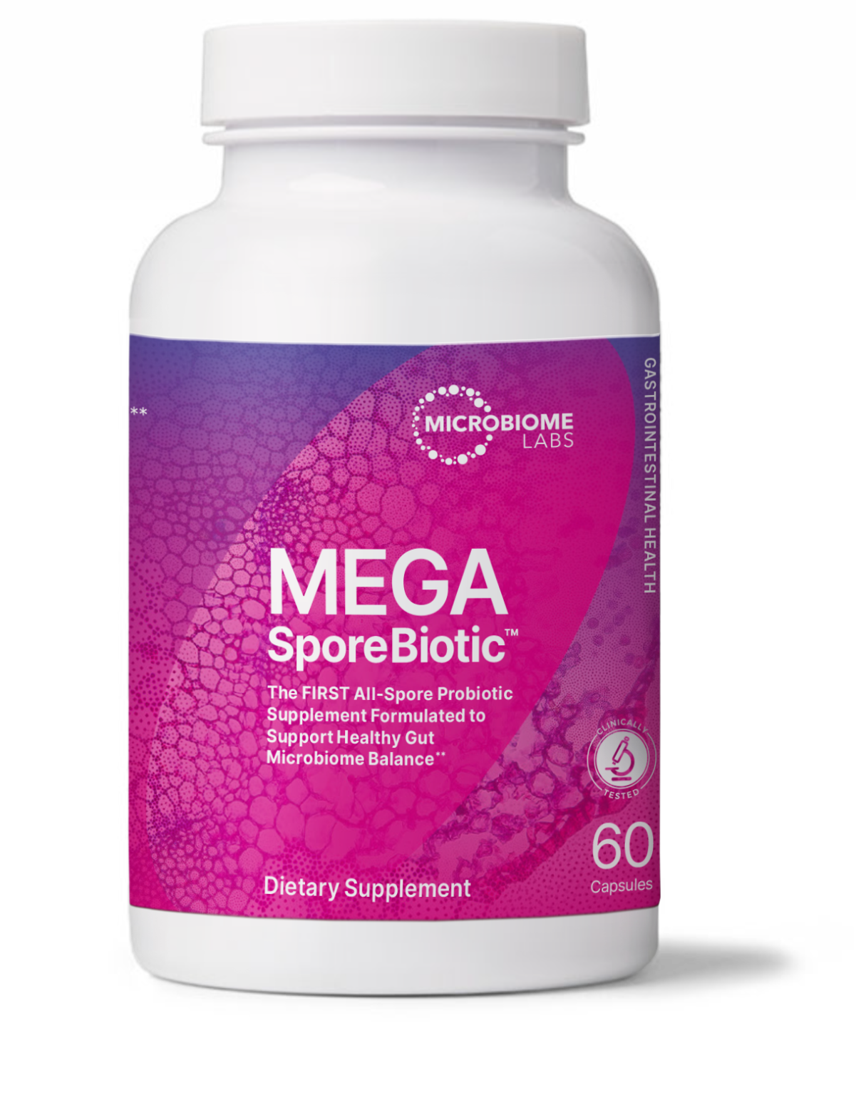 Microbiome Labs MegaSporeBiotic Probiotic Supplement - 60 Capsules for Gut Health & Immune Support - Ideal for Digestive Wellness & Daily Immune Boosting