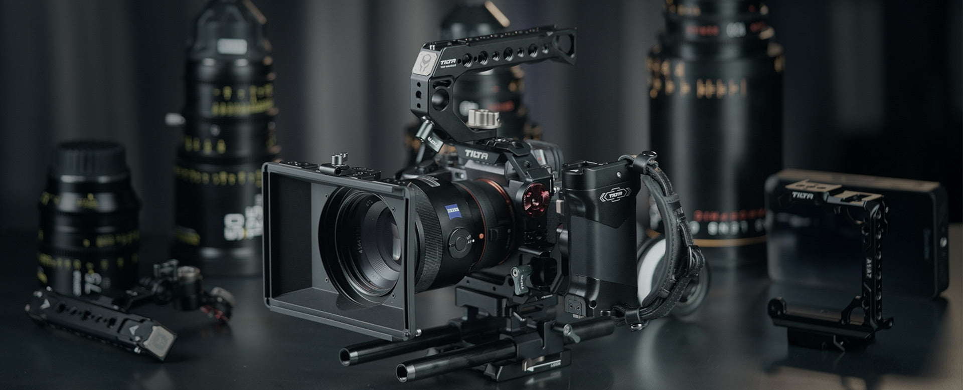 Tilta Pro Camera Kit for Sony A1 - Professional DSLR Rig with Matte Box, Follow Focus & Cage - Perfect for Filmmaking, Vlogging & Photography (Black)
