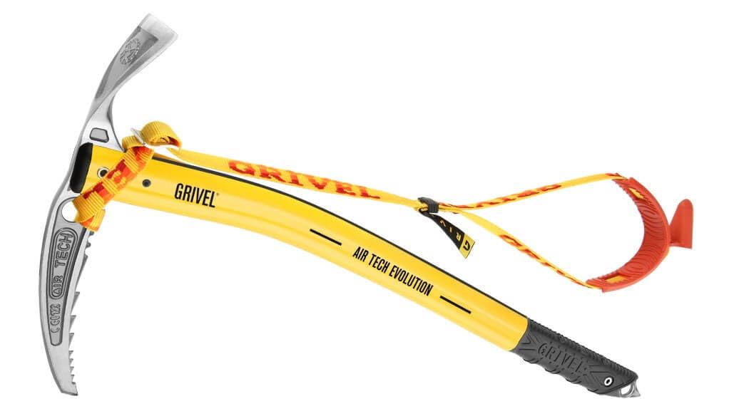 Grivel Air Tech Evo G-Bone Ice Axe with Long Leash - 53cm Lightweight Mountaineering Tool for Alpine Climbing & Glacier Travel