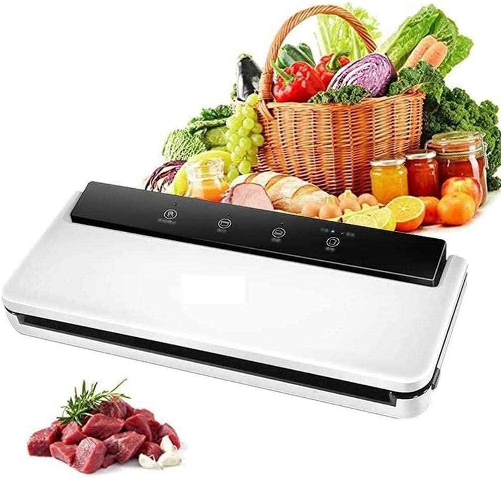 LSDRALOBBEB Automatic Vacuum Sealer Machine - One Button Operation, Multi-Function Food Saver for Kitchen, Home Use (White & Black Options) - Perfect for Meal Prep, Sous Vide, and Long-Term Food Storage